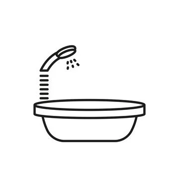 Bathtub icon vector design templates simple and modern Stock Illustration