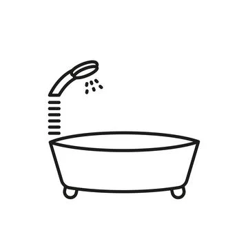 Bathtub icon vector design templates simple and modern Stock Illustration