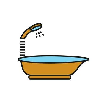 Bathtub icon vector design templates simple and modern Stock Illustration