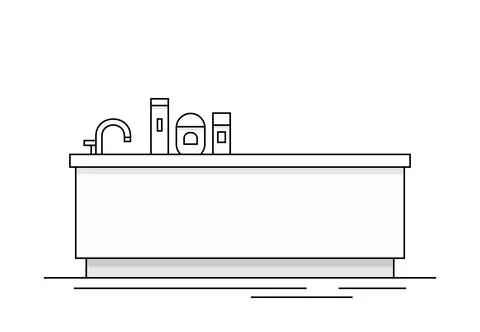 Bathtub Stock Illustration