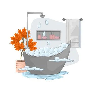 Bathtub Illustration Stock Illustration