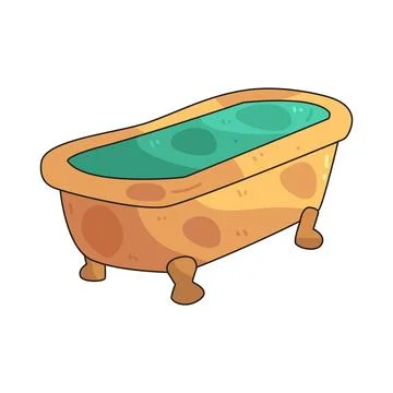 Bathtub illustration Stock Illustration