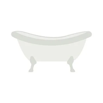 Bathtub isolated on white background Stock Illustration