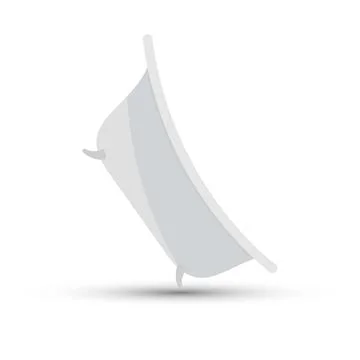 Bathtub on white background Stock Illustration