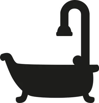 Bathtube shower Stock Illustration