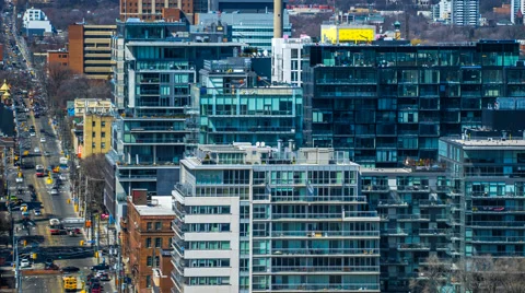 Bathurst St Time Lapse Toronto Canada 4K 1080P Stock Footage 62491587