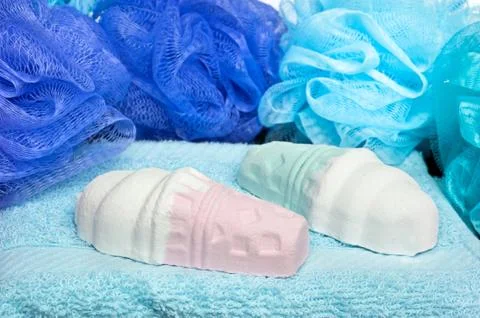 Bathwater additives Stock Photos