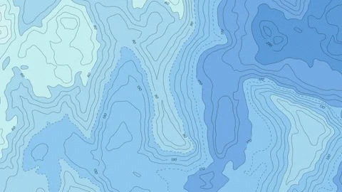 Bathymetric Map Stock Footage 340904395