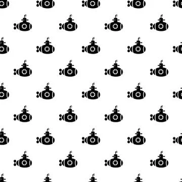 Bathyscaphe with hatch pattern vector seamless Stock Illustration