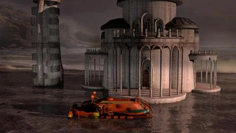 Bathyscaphe Stock Illustration