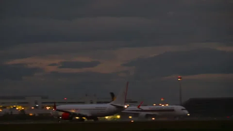 Batik Air Boeing 737 MAX 8 takeoff run at Kuala Lumpur Airport Stock Footage 338187954