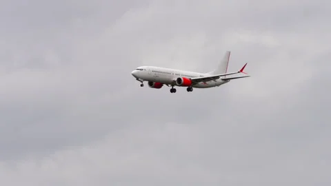 Batik Air Boeing 737 MAX 8 approaching Kuala Lumpur airport Stock Footage 346283487