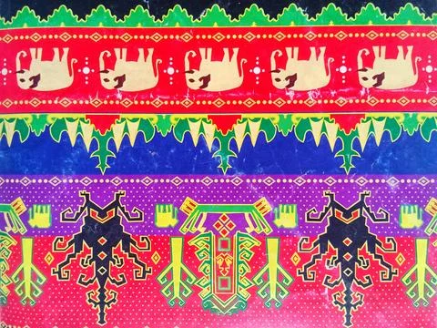 Batik art from various Foto stock