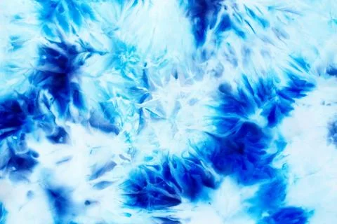 Batik background, textile batik structure. Blue color. Foto stock