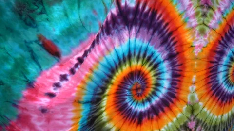 Batik cloth being blown in the wind Stock Footage 120814258