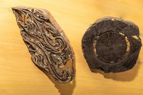 Batik design motif and pattern. traditional Malaysian fabric Stock Photos