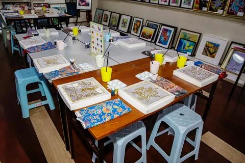 Batik design motif and pattern. traditional Malaysian fabric 스톡 사진
