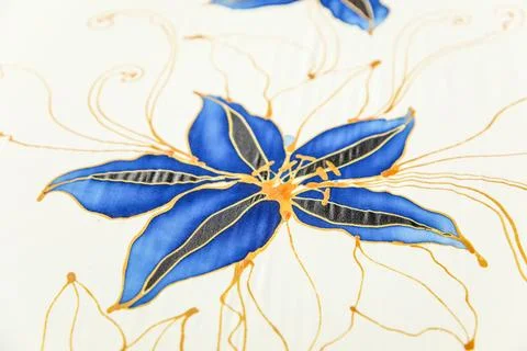 Batik design motif and pattern. traditional Malaysian fabric Stock Photos