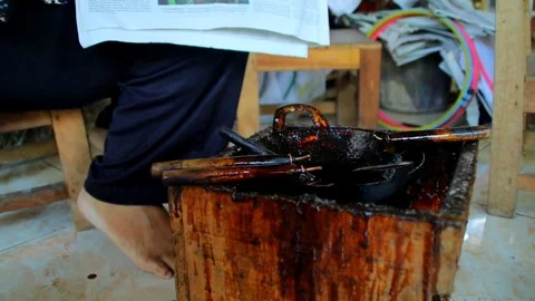 Batik equipment Stock Footage 240522184