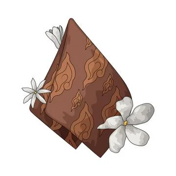 Batik fabric illustration Illustrazione stock