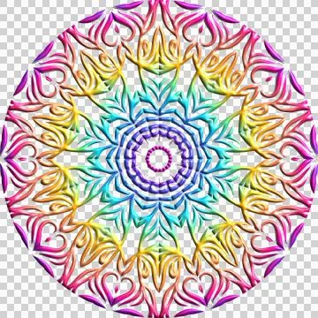 Batik flower line art pattern of indonesian culture traditional caleidoscope Stock Illustration