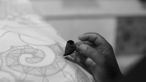 Batik Stock Footage 131441253