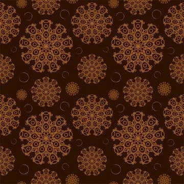 Batik indonesia fabric design template. Beautiful seamless abstract geometr.. Stock Illustration