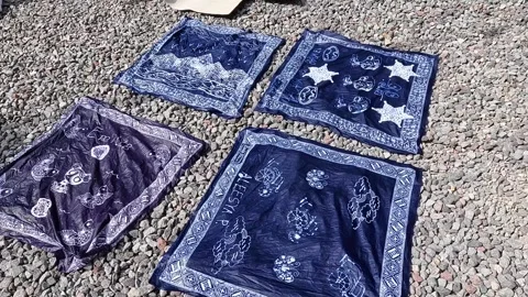 Batik Making process in a factory in Indonesia Stock Footage 319865935