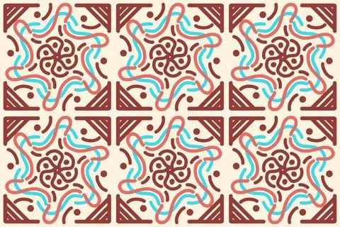Batik motif or pattern design Stock Illustration