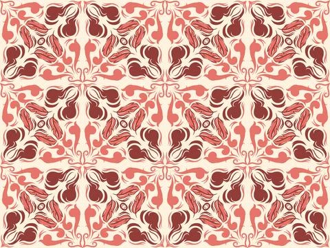 Batik motif or pattern design Stock Illustration