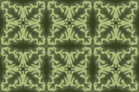 Batik motif or pattern design Stock Illustration