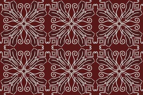 Batik motif or pattern design Stock Illustration