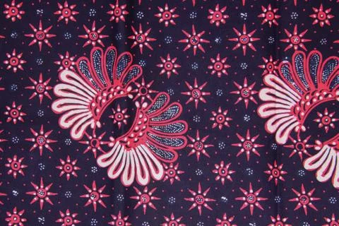 Batik motif sample design from Java, Indonesia Foto stock