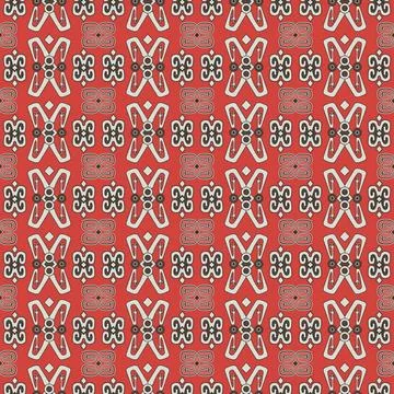 Batik papua ornament textile pattern Stock Illustration
