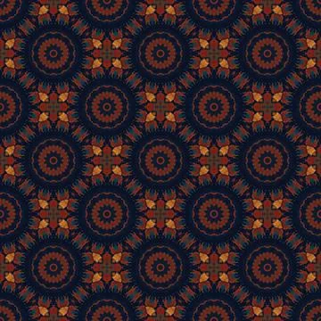 Batik pattern and computer processing Stock Illustration