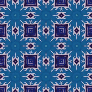 Batik pattern and computer processing Stock Illustration