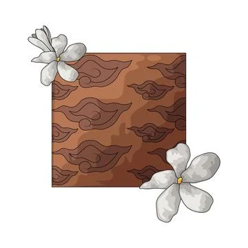 Batik pattern illustration Illustrazione stock