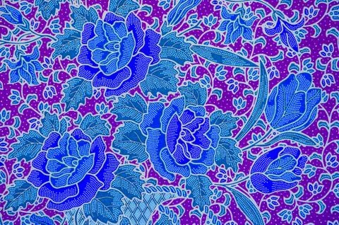 Batik pattern, traditional thai style Stock Photos