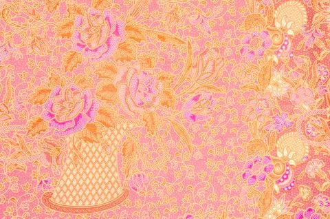 Batik pattern, traditional thai style Stock Photos