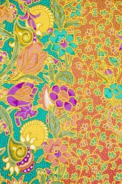 Batik pattern, traditional thai style Stock Photos