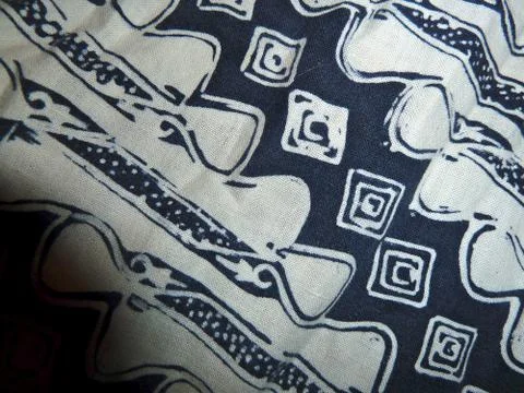 Batik print with shadow Stock Photos