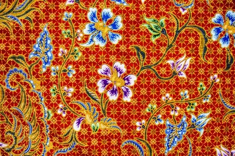 Batik sarong  pattern background in Thailand, traditional batik sarong in Asi Foto stock