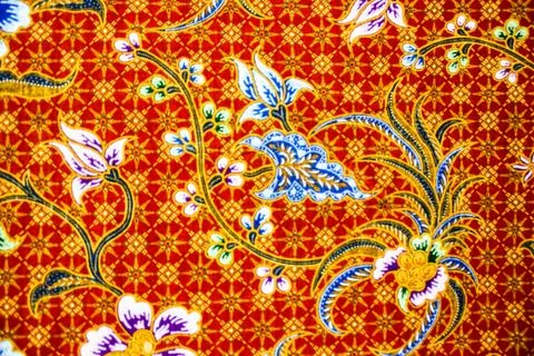 Batik sarong  pattern background in Thailand, traditional batik sarong in Asi Stock Photos