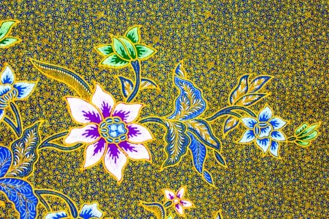 Batik sarong  pattern background in Thailand, traditional batik sarong in Asi Stock Photos
