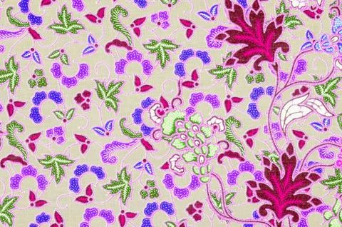 Batik sarong pattern background in Thailand, traditional batik s Foto stock