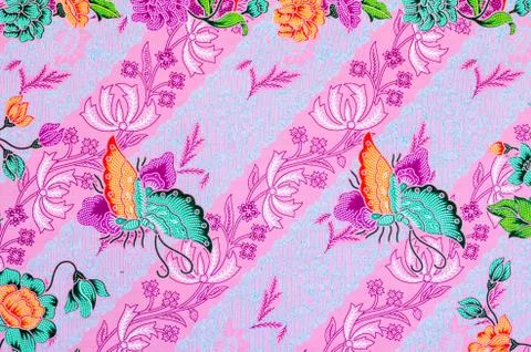 Batik sarong pattern background in Thailand. Foto stock