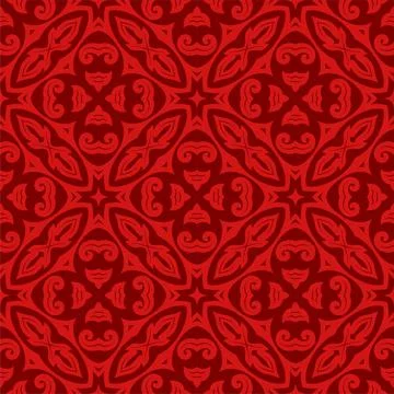 Batik seamless background. Songket pattern ornament with vintage style Stock Illustration