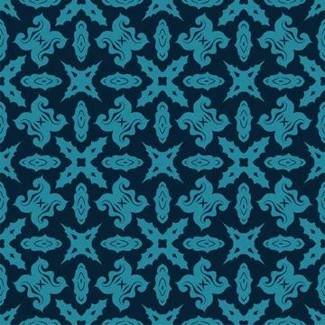 Batik seamless background. Songket pattern ornament with vintage style Stock Illustration