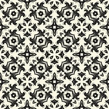 Batik seamless background. Songket pattern ornament with vintage style Stock Illustration