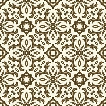 Batik seamless background. Songket pattern ornament with vintage style Stock Illustration